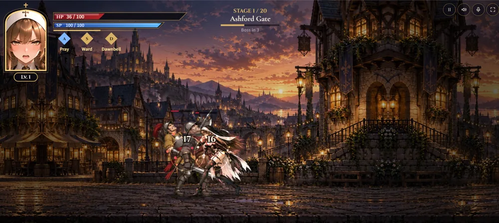 LING the Bell Saint: Close combat